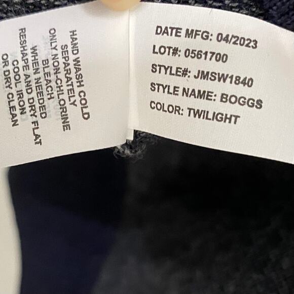 Johnnie O Sweater Mens Size XL Boggs Bird's Eye Crewneck Merino Wool MSRP $198 - Picture 7 of 9